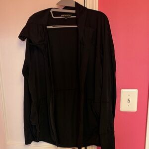 Athleta Black Hooded Jacket